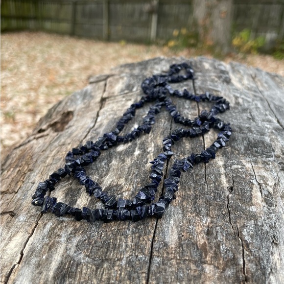 Blue Goldstone Necklace - Picture 7 of 14
